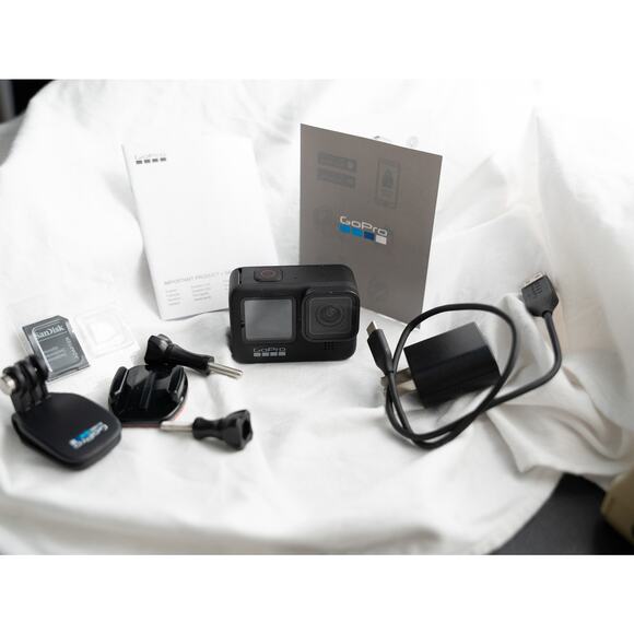 GoPro Hero 9 Black 5K 20MP Camera with Accessories Working Condition No Battery - Picture 5 of 10